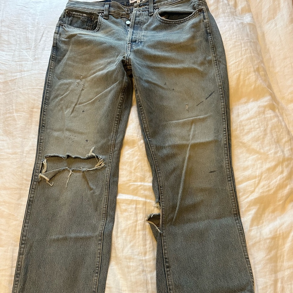 Re/Done straight leg jeans size 28